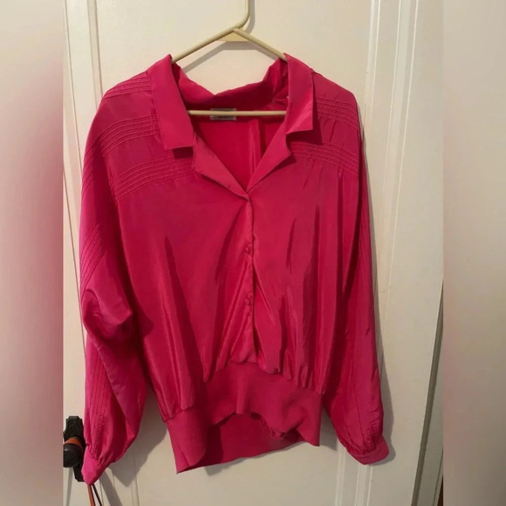 VTG Jamboree New York Pink extra Large Long Sleeve Shirt Blouse
